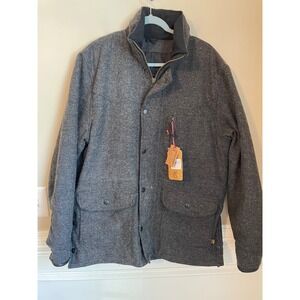 STS Ranchwear Mens Size L Smitty Jacket Black Tweed Herringbone Concealed Carry